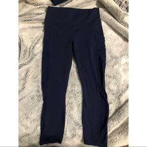 7/8 Navy Mesh Leggings